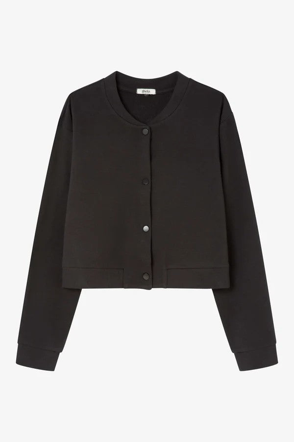 Трикотажный бомбер 2/7000 black