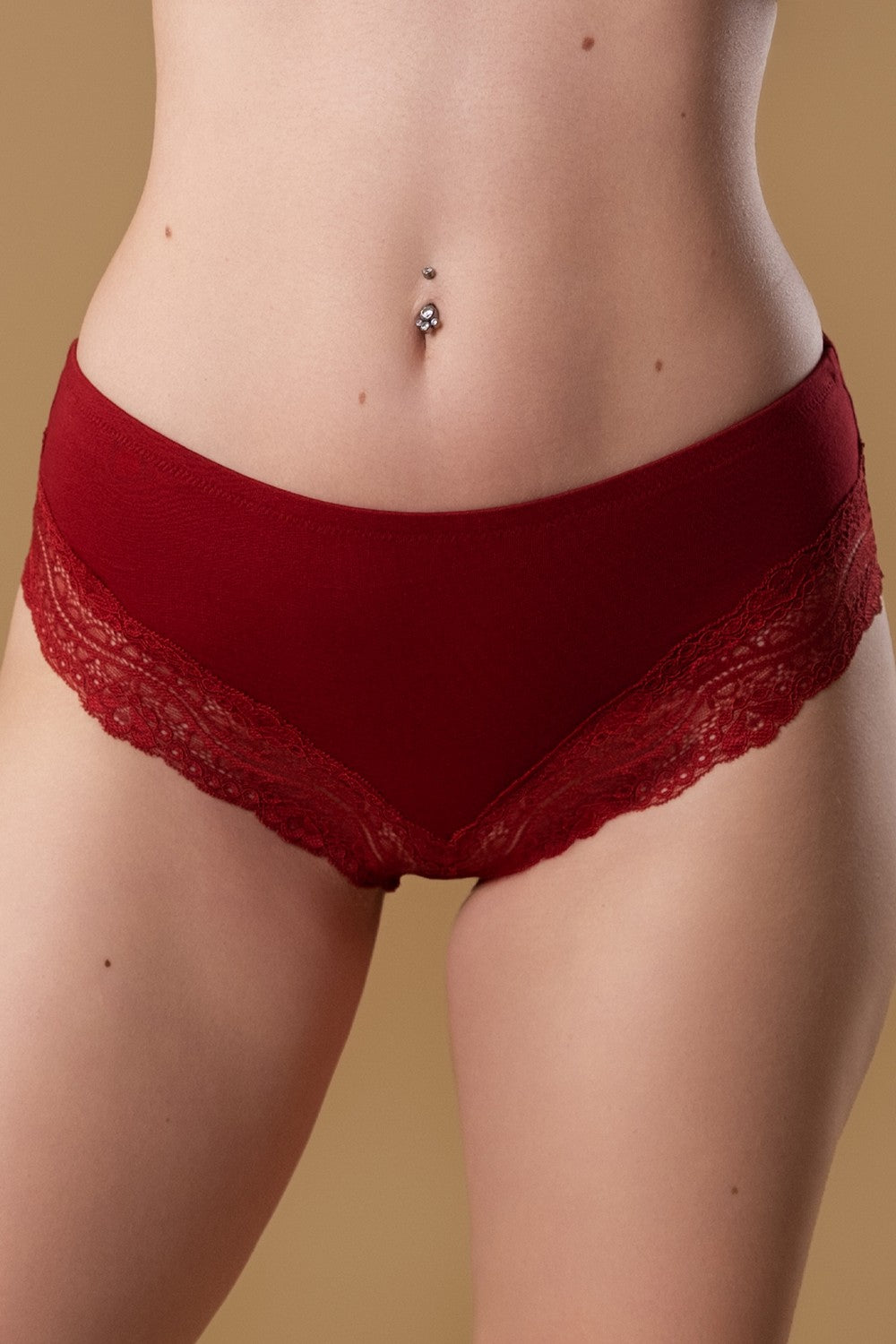 Бавовняні трусики бразиліана BAN26902003 (3 шт.) black/powder rose/burgundy