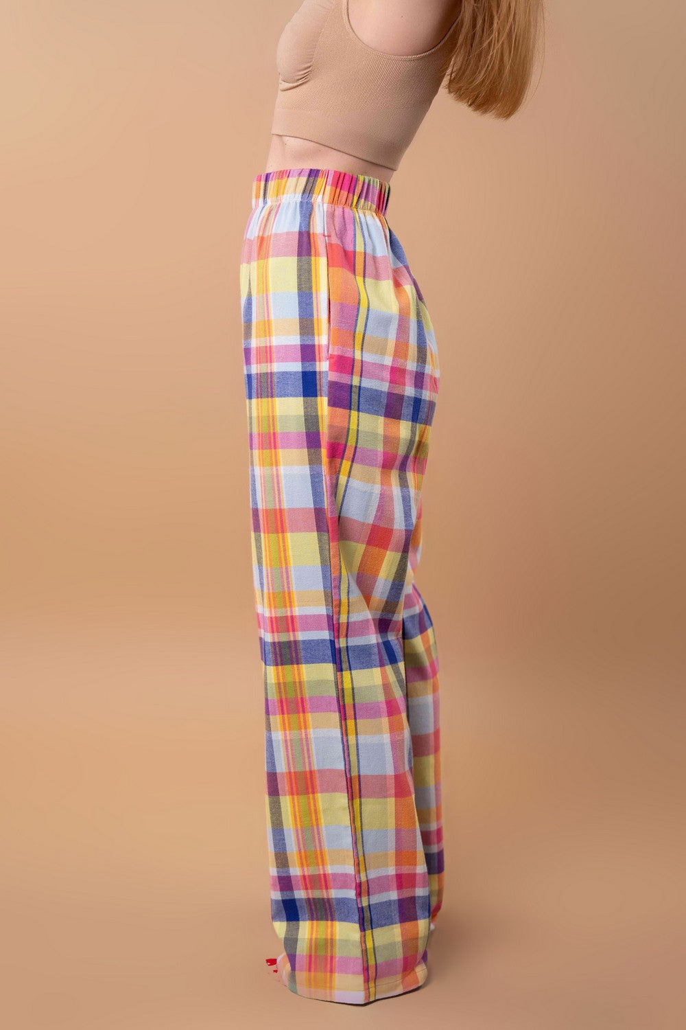 Пижамные брюки в клетку HOM2418010 color cell