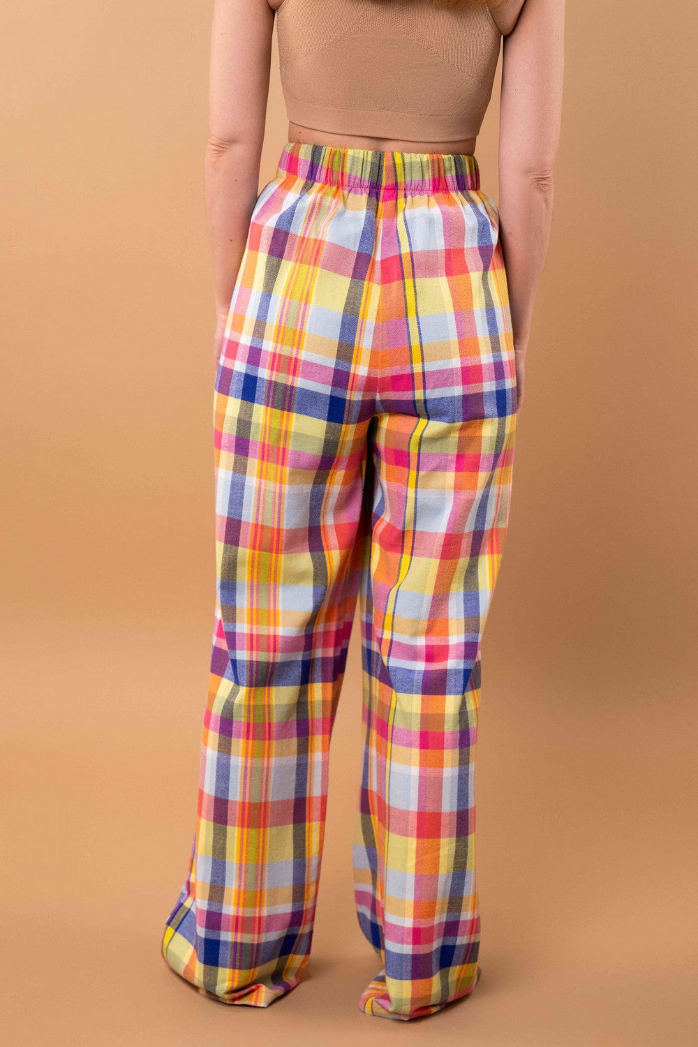 Пижамные брюки в клетку HOM2418010 color cell