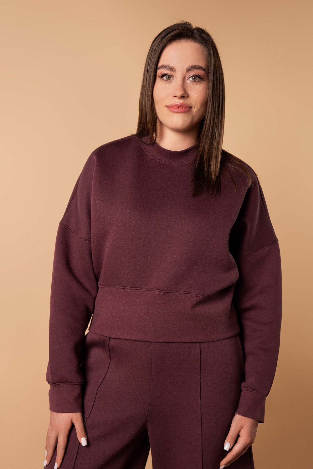 Свитшот из хлопка HOM2425001 mahogany