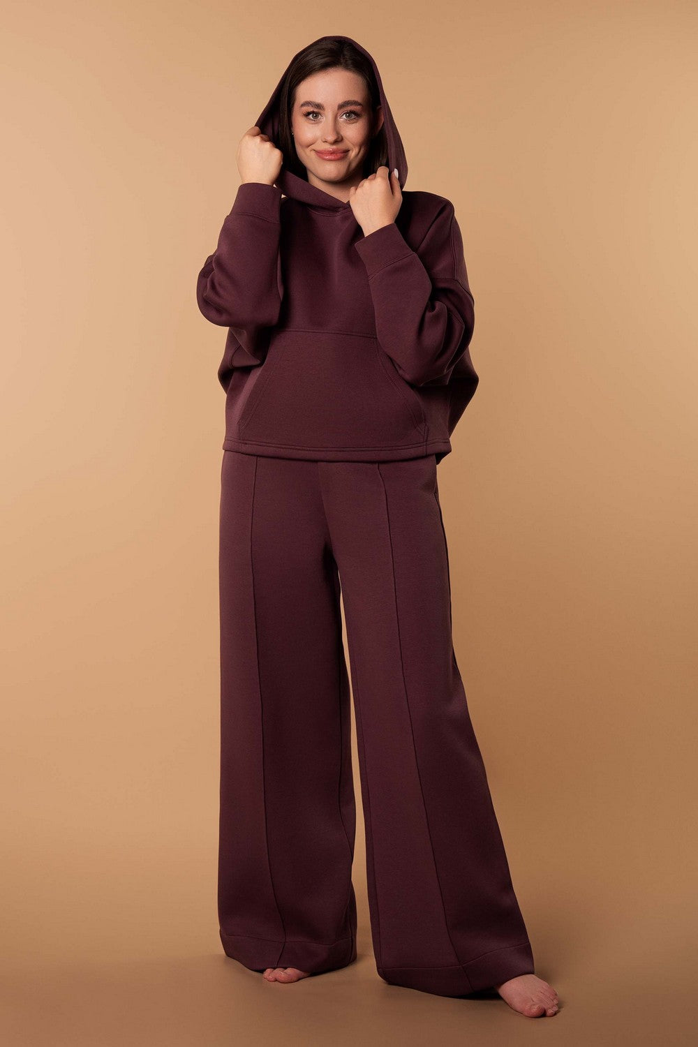 Свитшот с капюшоном HOM2425002 mahogany