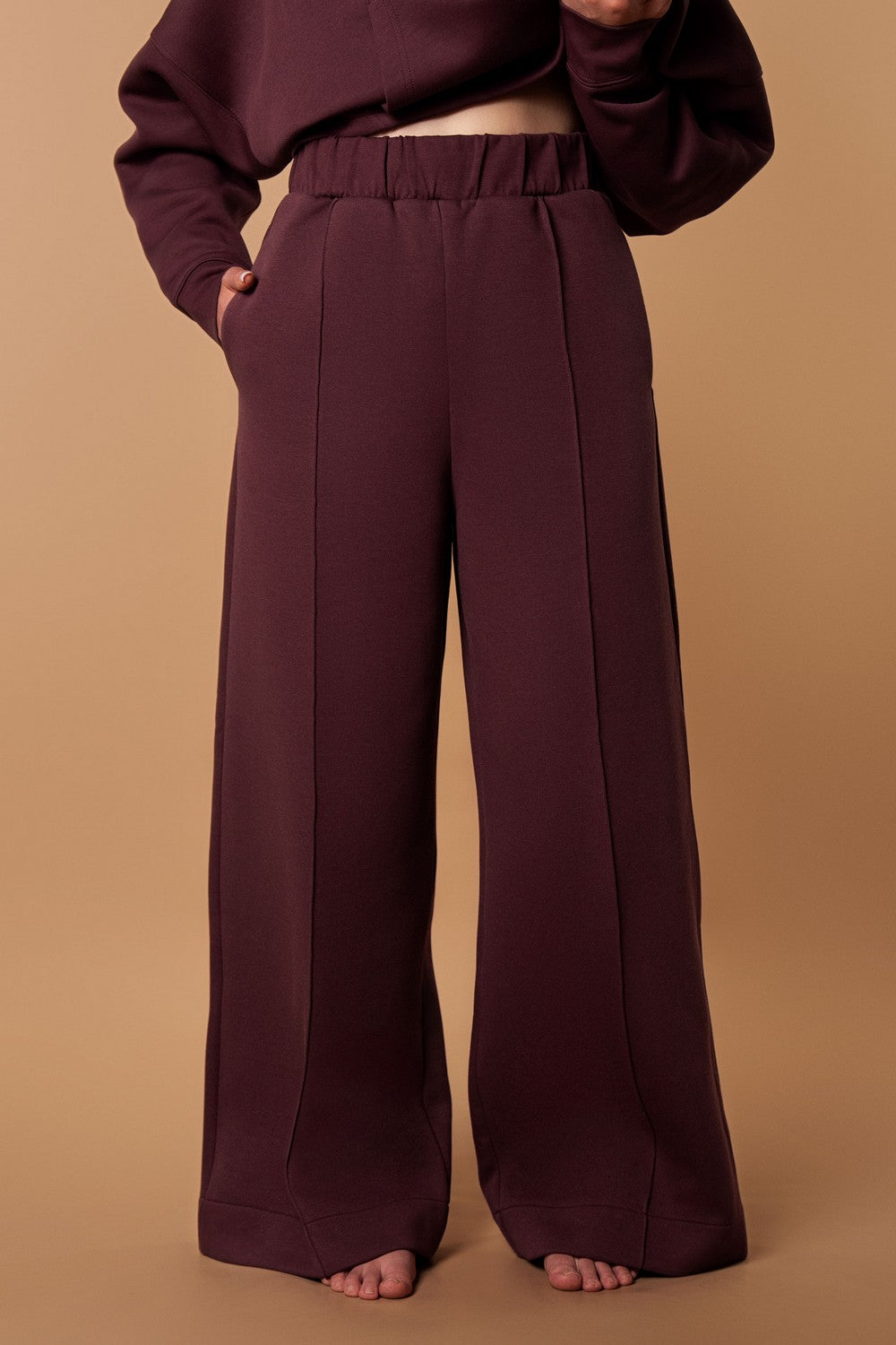 Брюки свободного кроя HOM2425010 mahogany