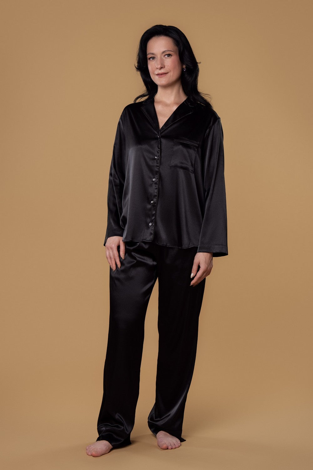 Пижамные брюки из сатина HOM2526010 black
