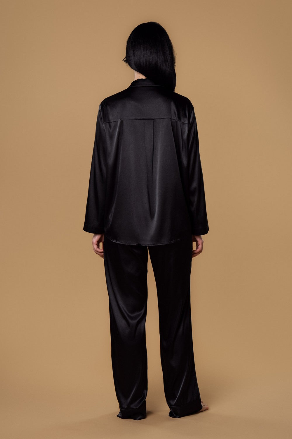Пижамные брюки из сатина HOM2526010 black
