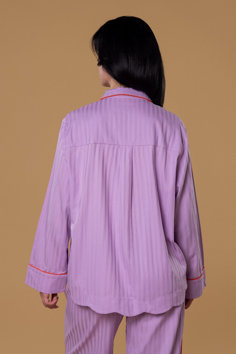 Пижамная блуза на пуговицах HOM2527004 purple