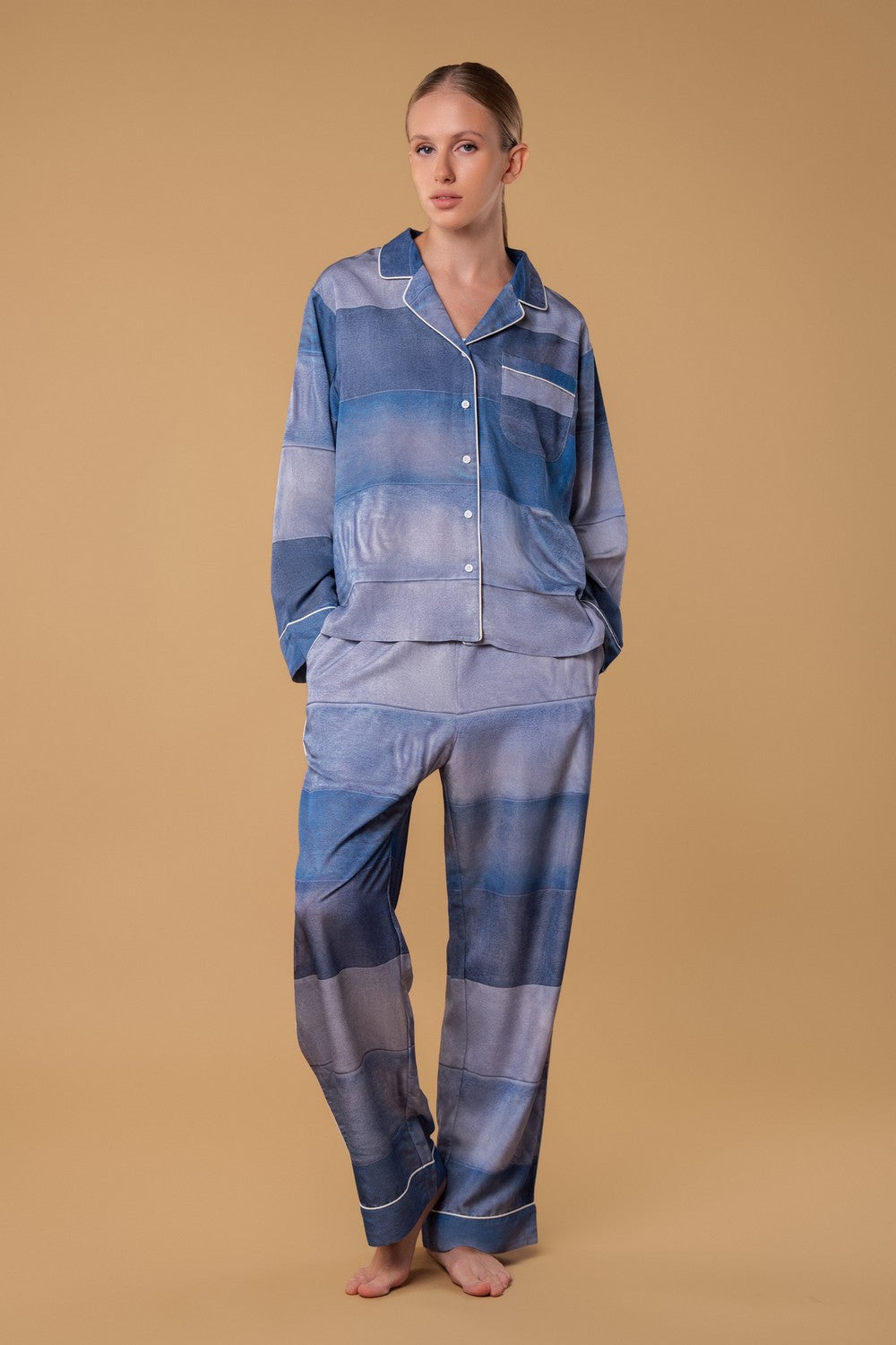 Пижамные брюки с карманами HOM2529010 denim