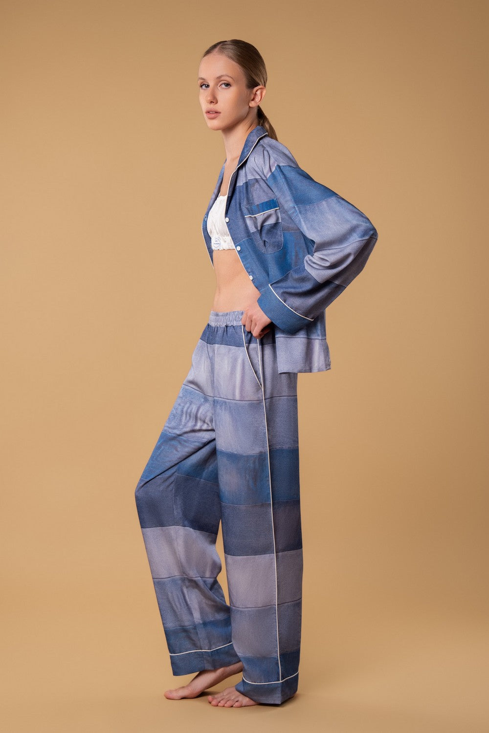 Пижамные брюки с карманами HOM2529010 denim
