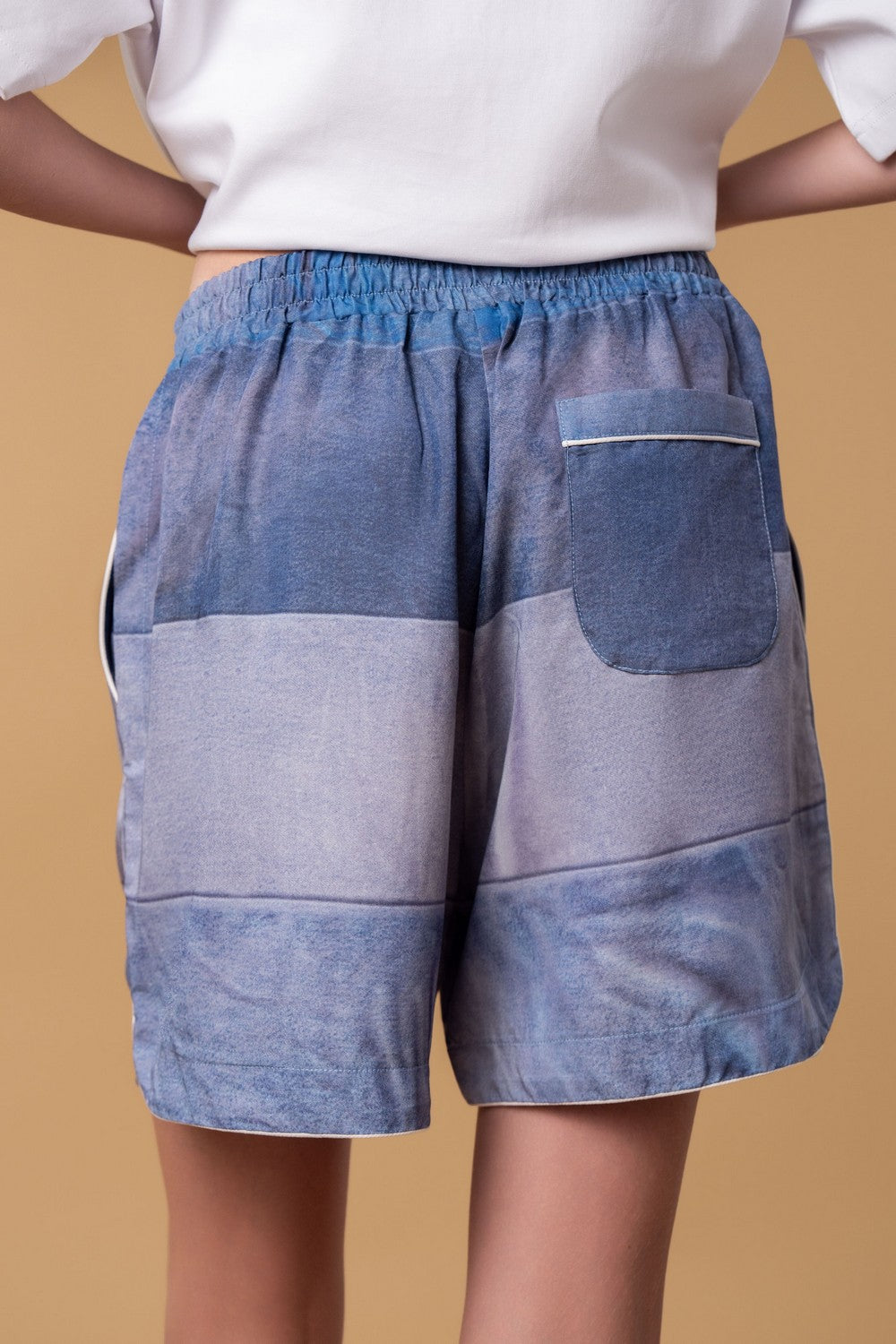 Пижамные шорты с карманами HOM2529013 denim