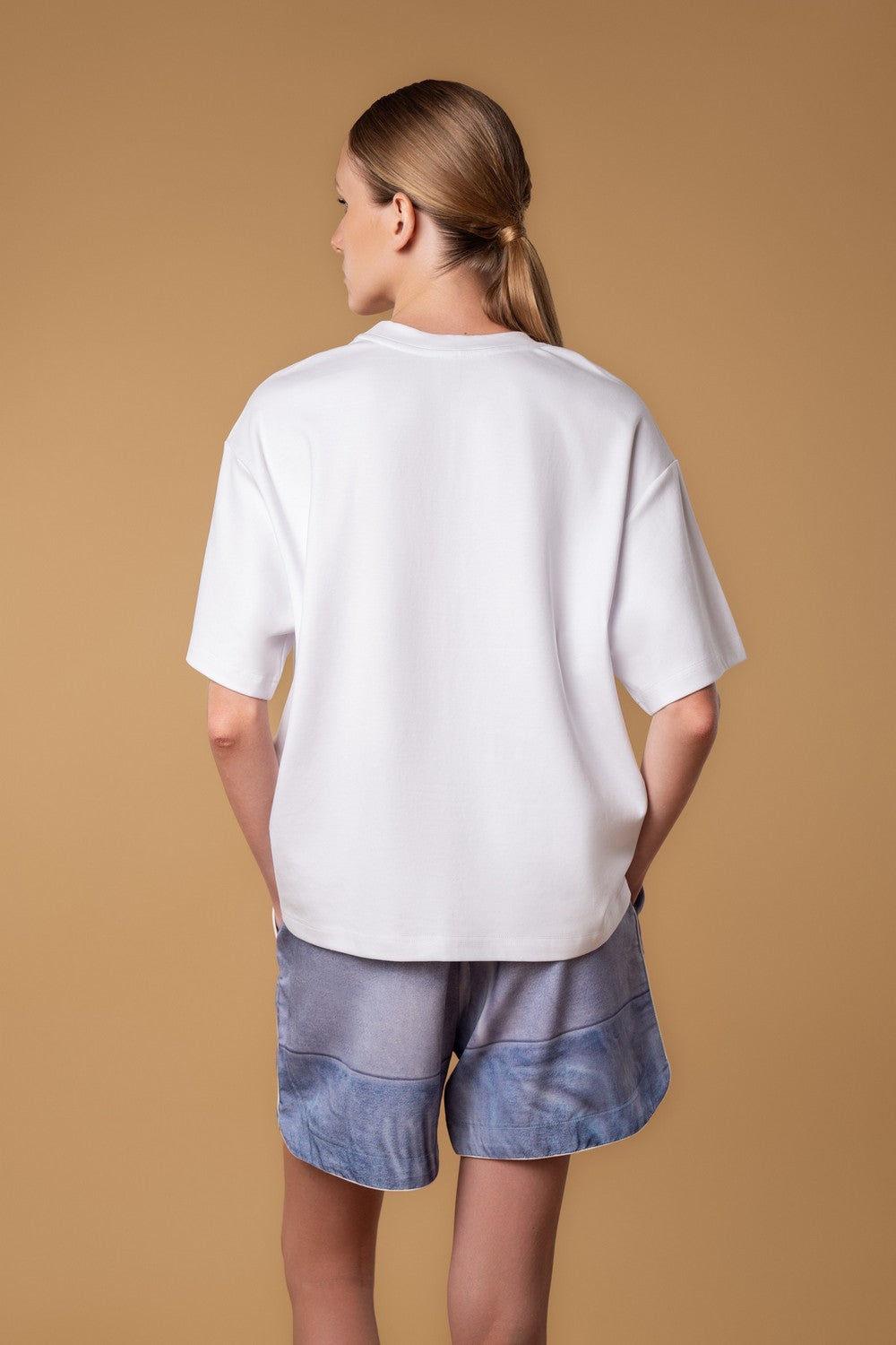 Домашняя футболка из хлопка HOM2529041 white
