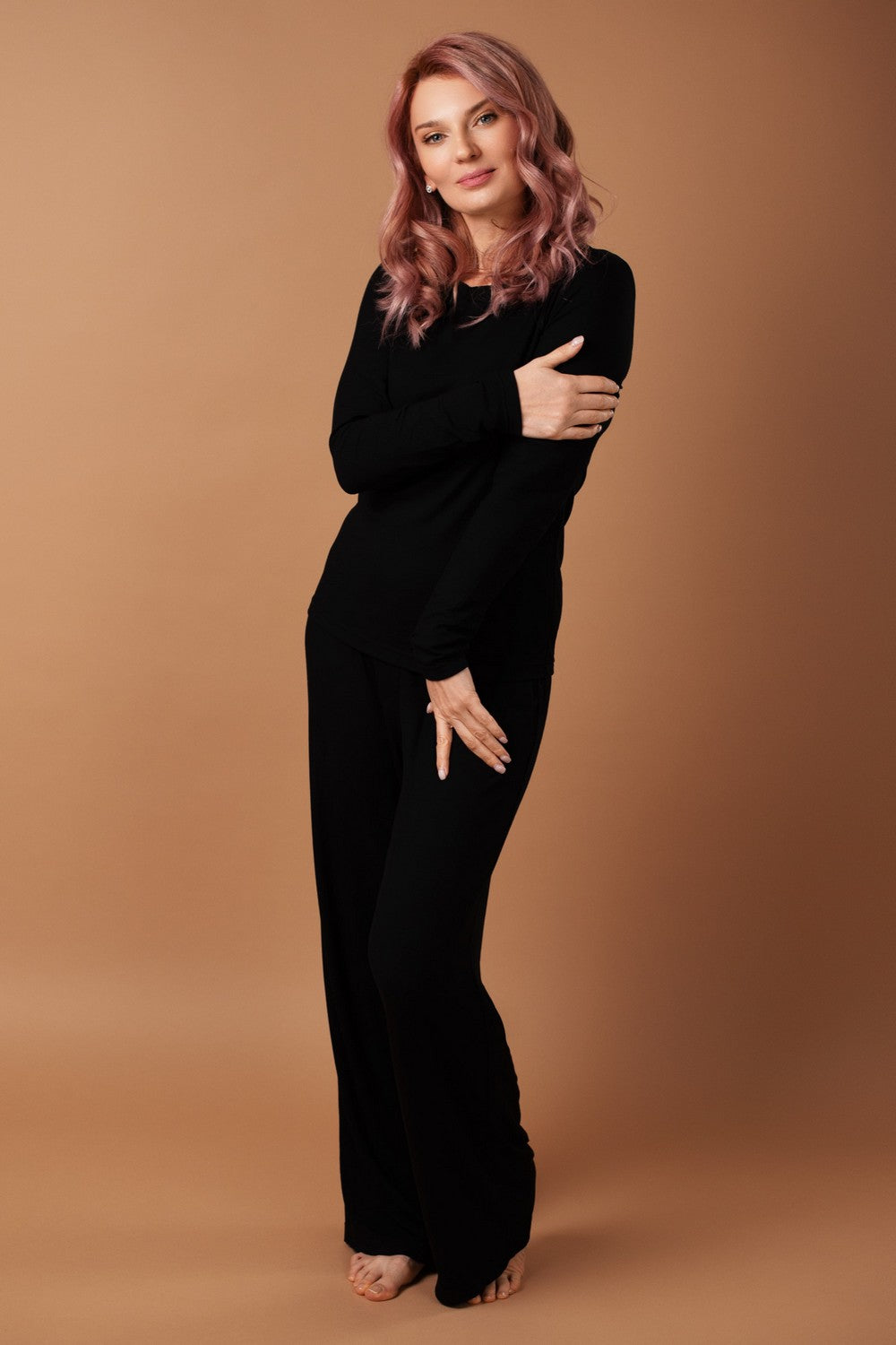 Брюки прямого кроя HOM25313010 black