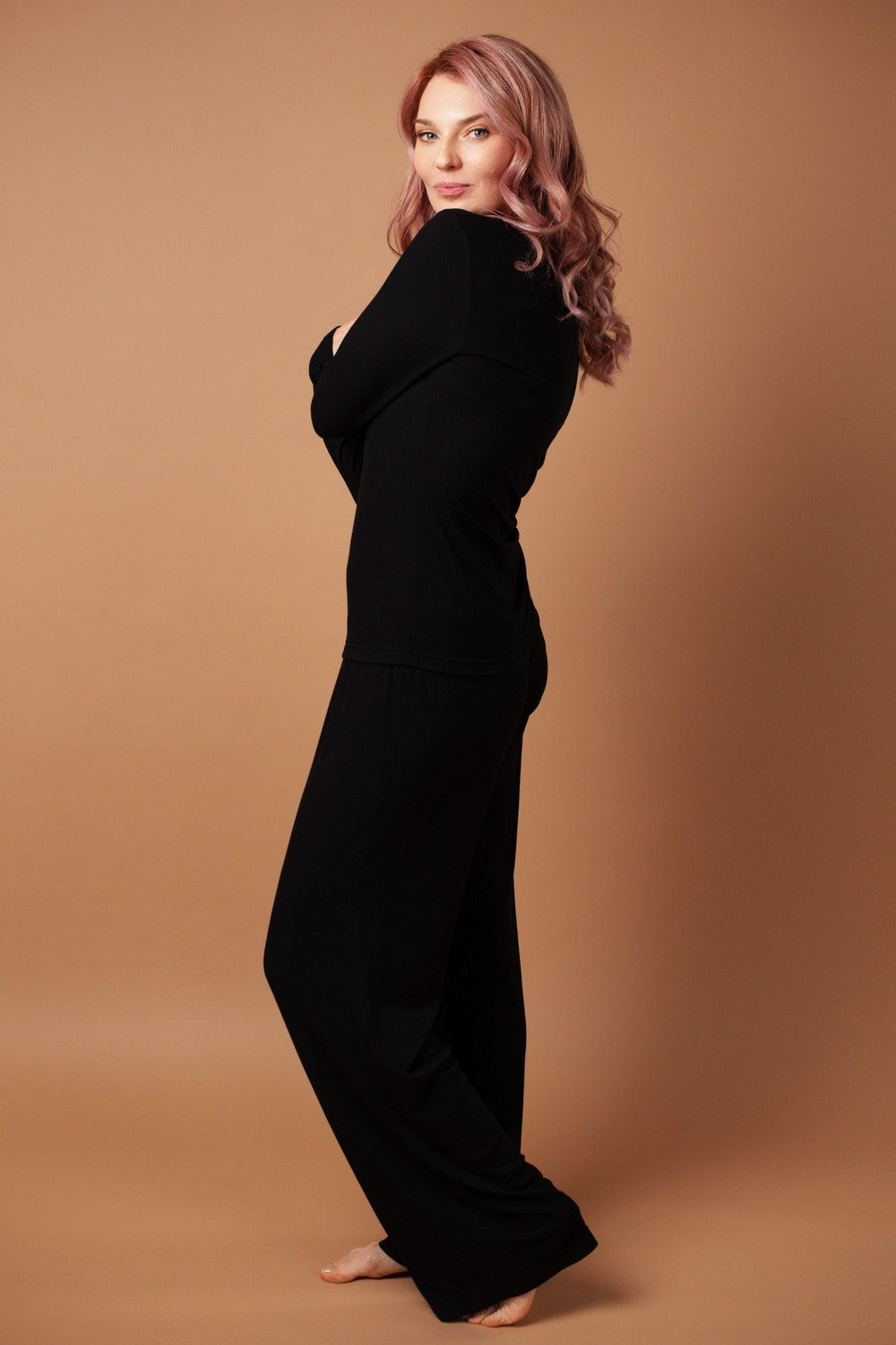 Брюки прямого кроя HOM25313010 black