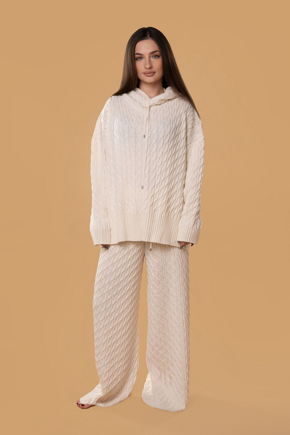 Брюки свободного кроя HOM2577079 milk