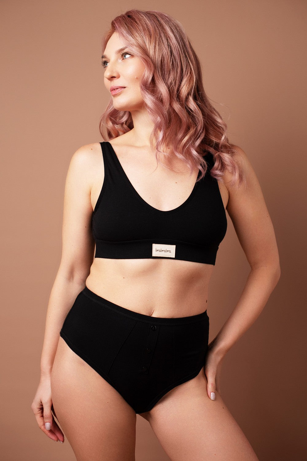 Мягкий топ с логотипом SLZ25301008 black