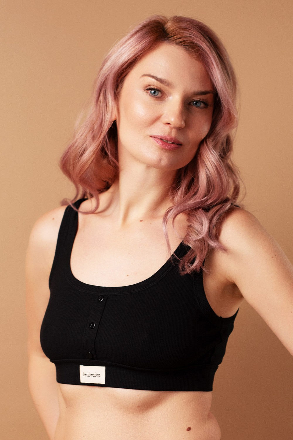 Бра-топ с пуговицами SLZ25301009 black