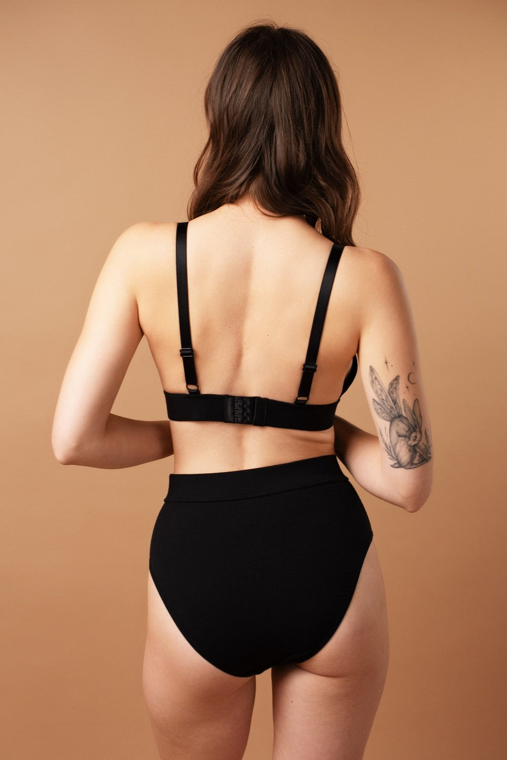 Мягкий бралет в рубчик SLZ25301014 black