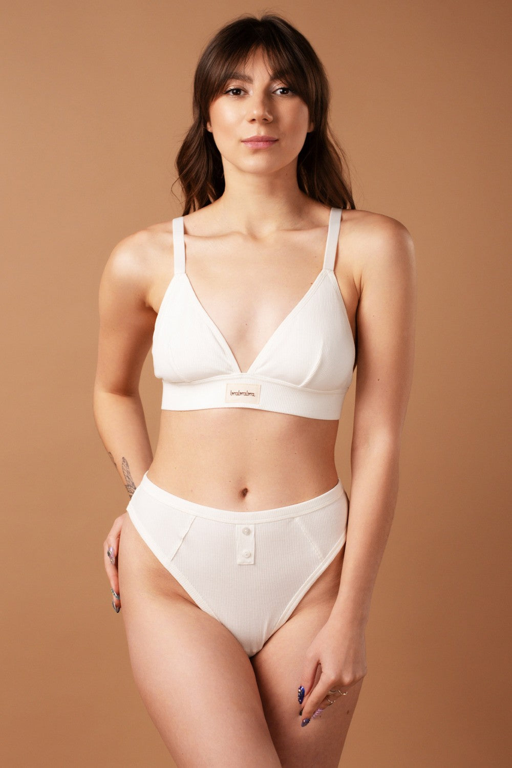 Мягкий бралет в рубчик SLZ25301014 ivory