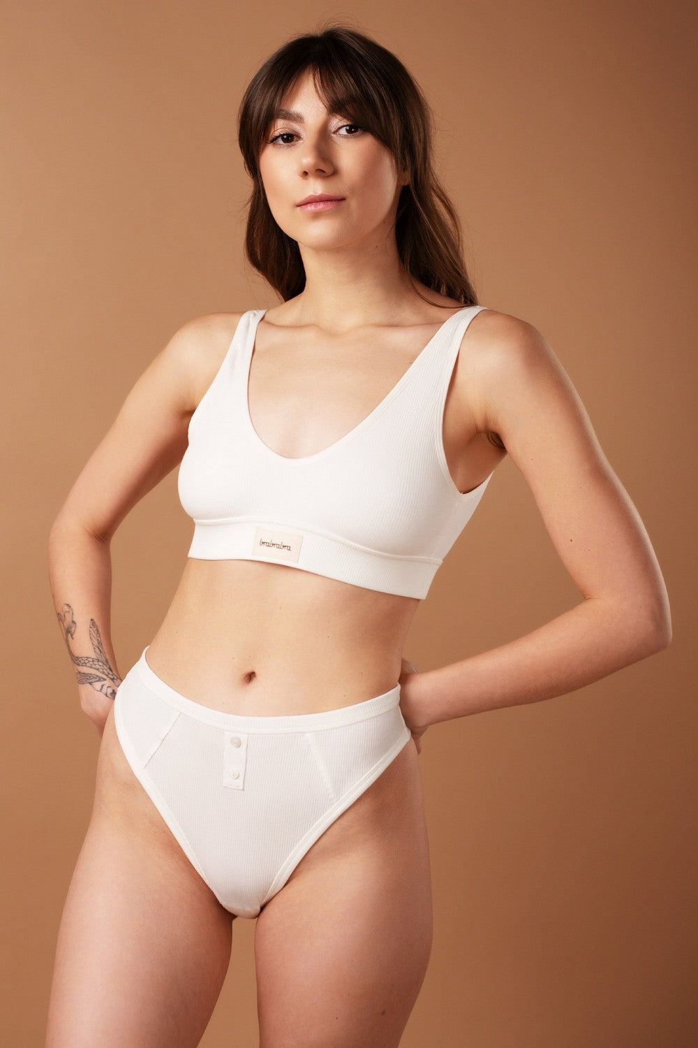 Высокие трусики бразилиана SLZ25302028 ivory