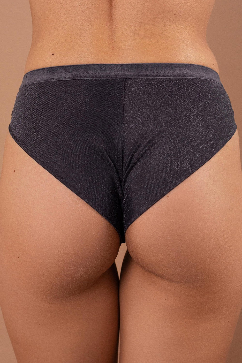 Блестящие трусики бразилиана SLZ25502003 dark grey
