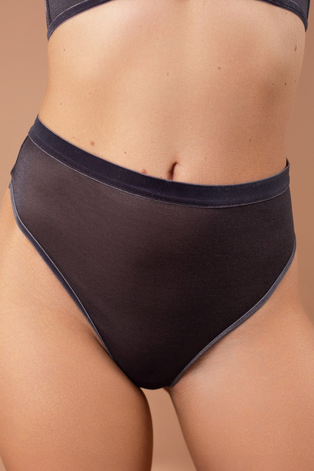 Высокие трусики стринг SLZ25502102 dark grey