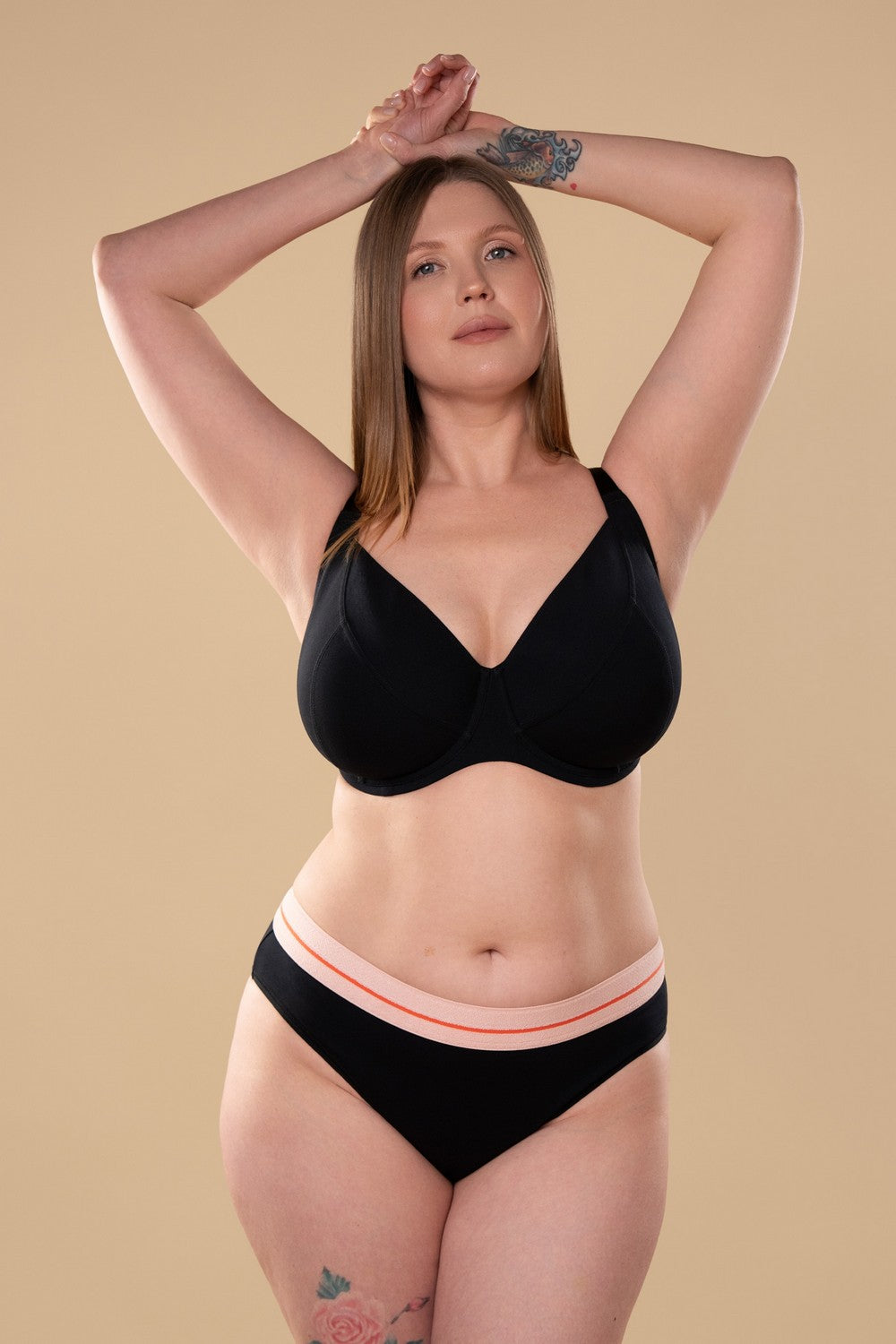 М'який бюстгальтер з бавовни SLZ25601012 black