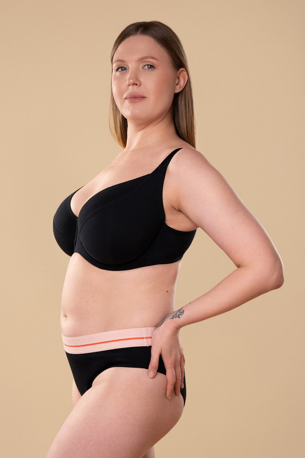 М'який бюстгальтер з бавовни SLZ25601012 black