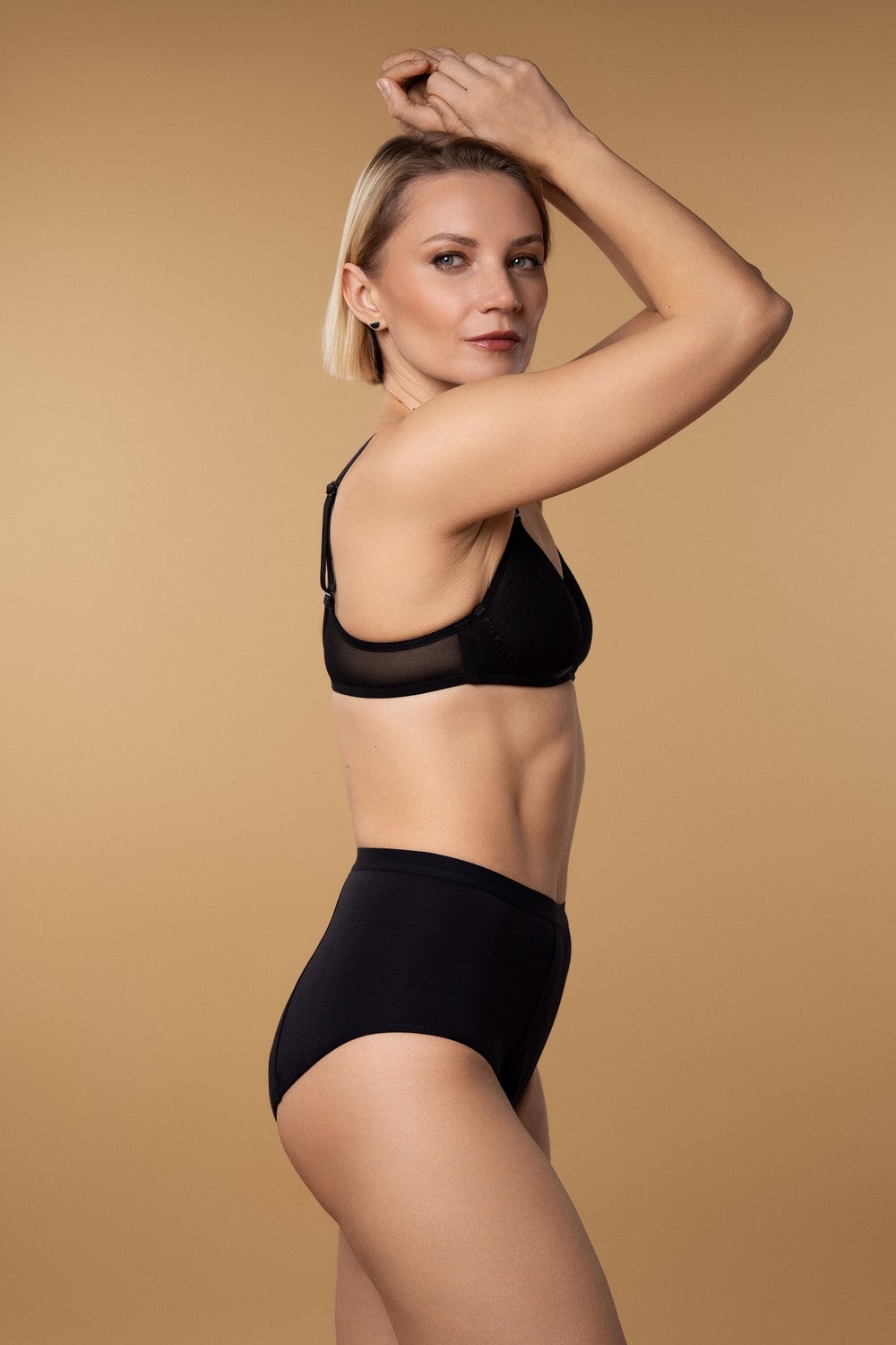 Высокие менструальные трусики слип SLZ25702101 black