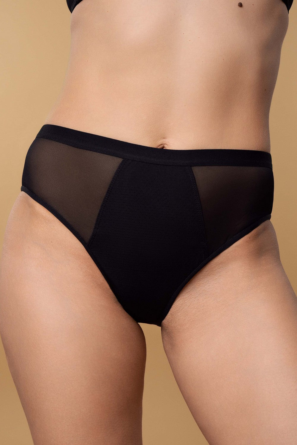 Менструальные трусики с микросеткой SLZ25702501 black