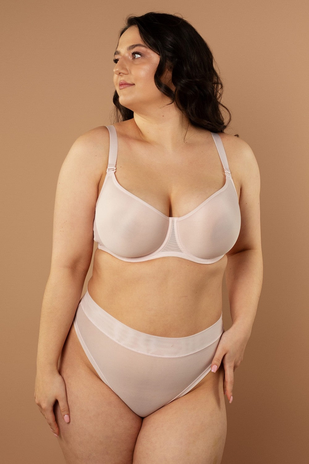 Трусики бразилиана из микросетки SLZ26202121 rose