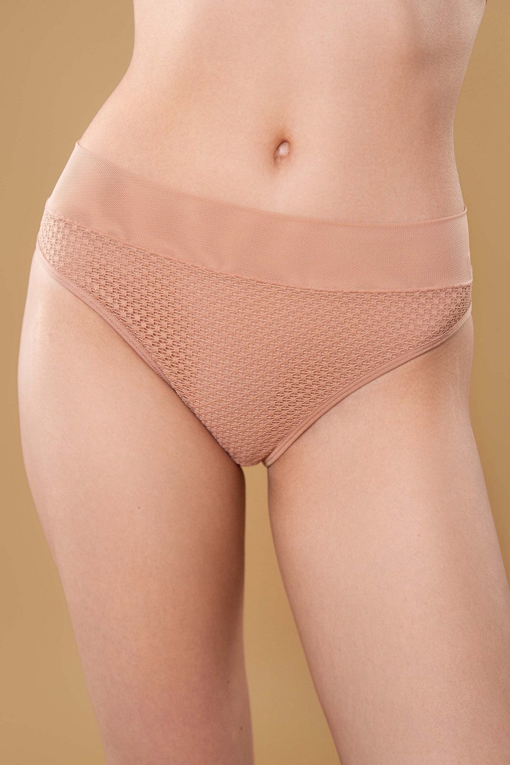 Фактурные трусики слип SLZ26202521 caramel