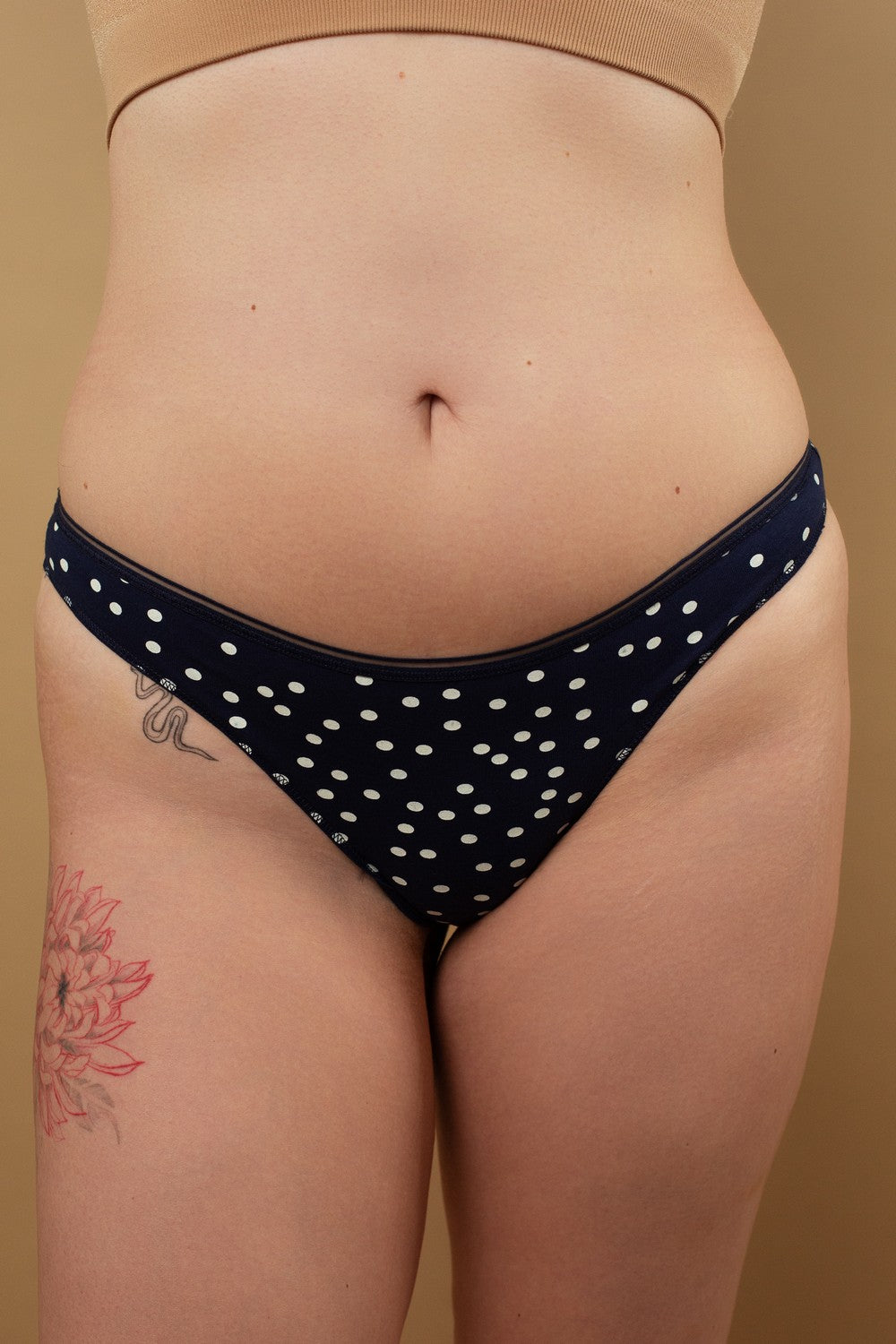 Хлопковые трусики стринг SLZ26902002 (3 шт.) print/beige/white