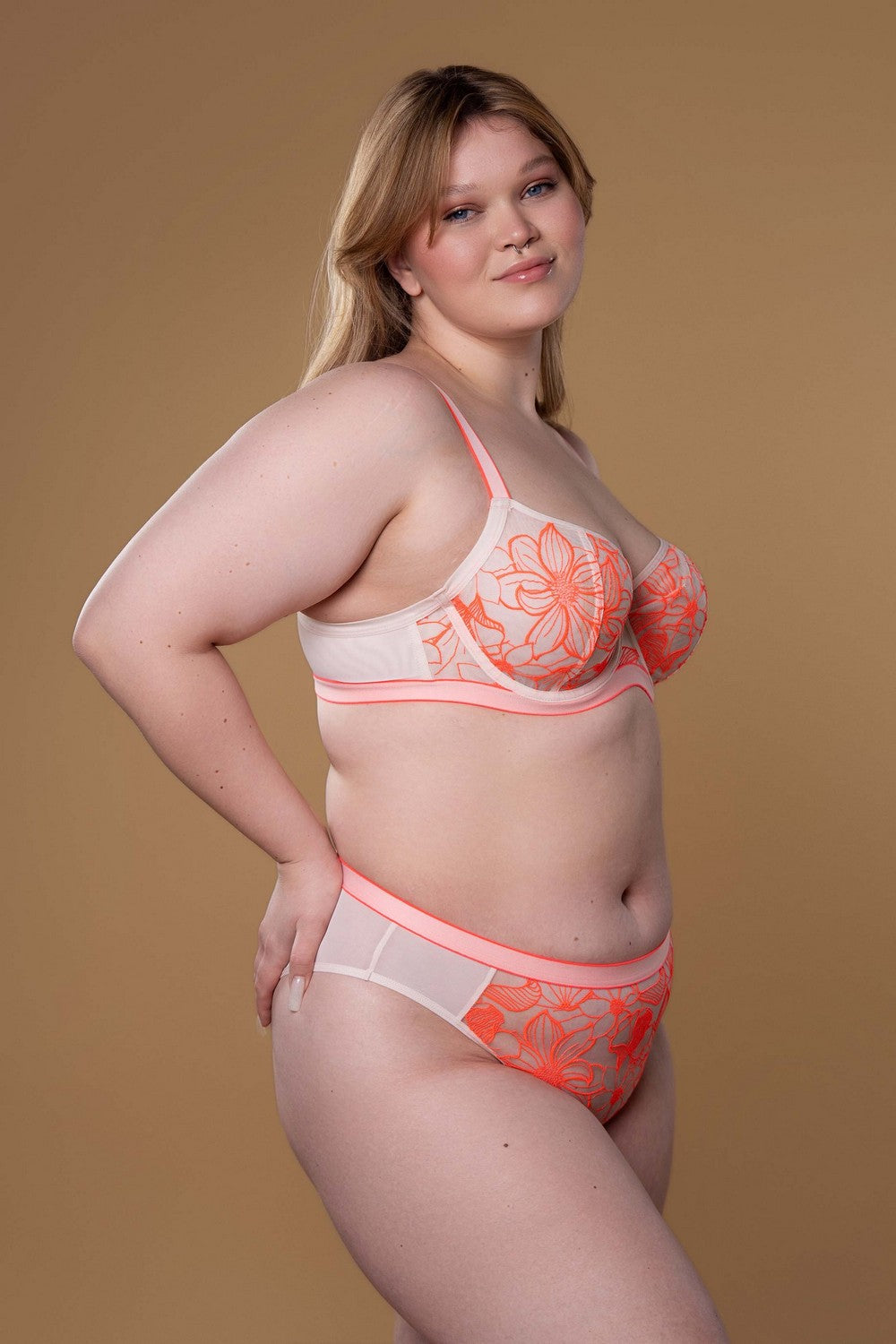 М'який бюстгальтер на кісточках SLZ27201105 neon coral