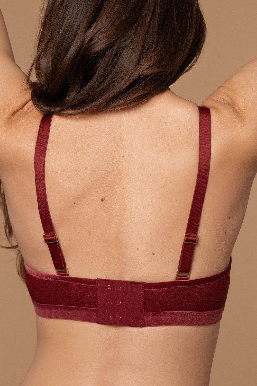 Мягкий бюстгальтер на косточках SLZ27301305 burgundy