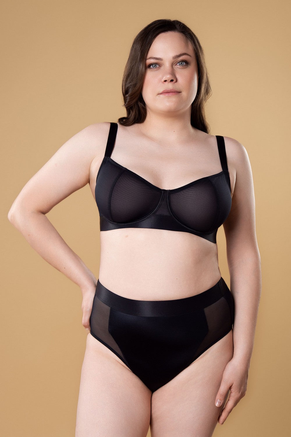 Высокие трусики слип SLZ27302101 black