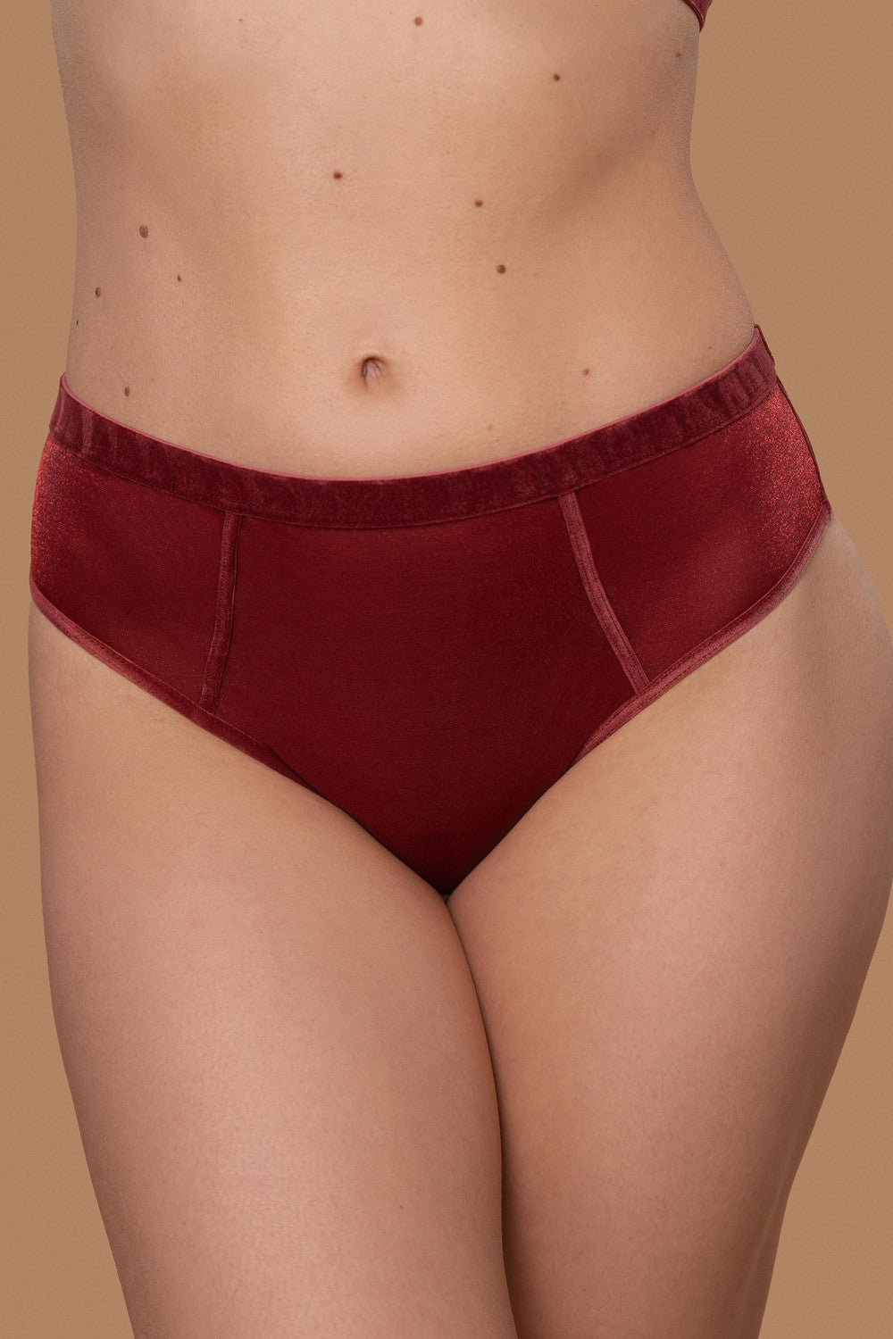 Высокие трусики слип SLZ27302321 burgundy