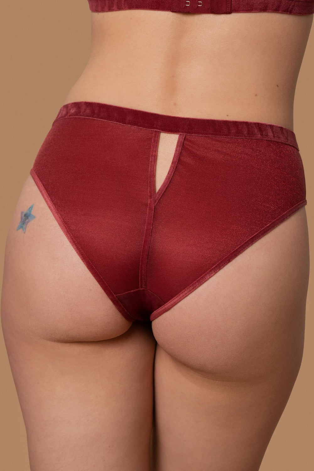 Высокие трусики слип SLZ27302321 burgundy