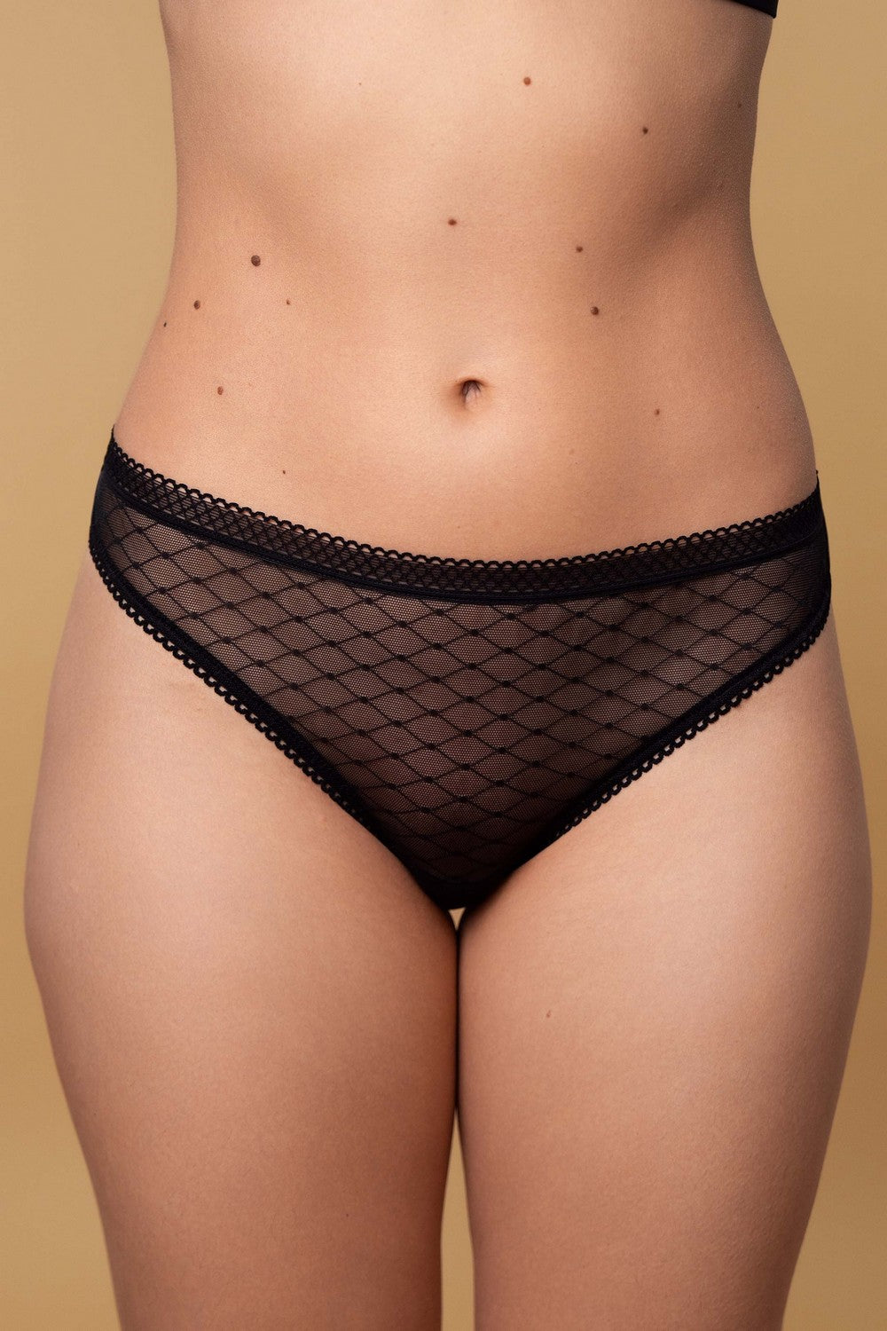 Трусики стринг из микросетки SLZ27502002 black