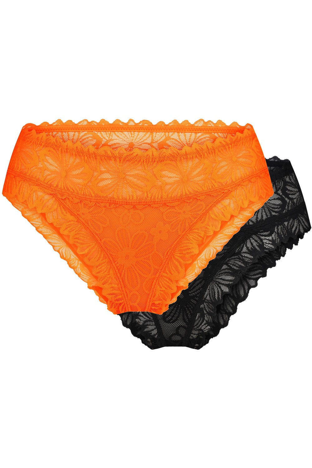 Кружевные трусики слип SLZ27802001 (2 шт.) mango/black