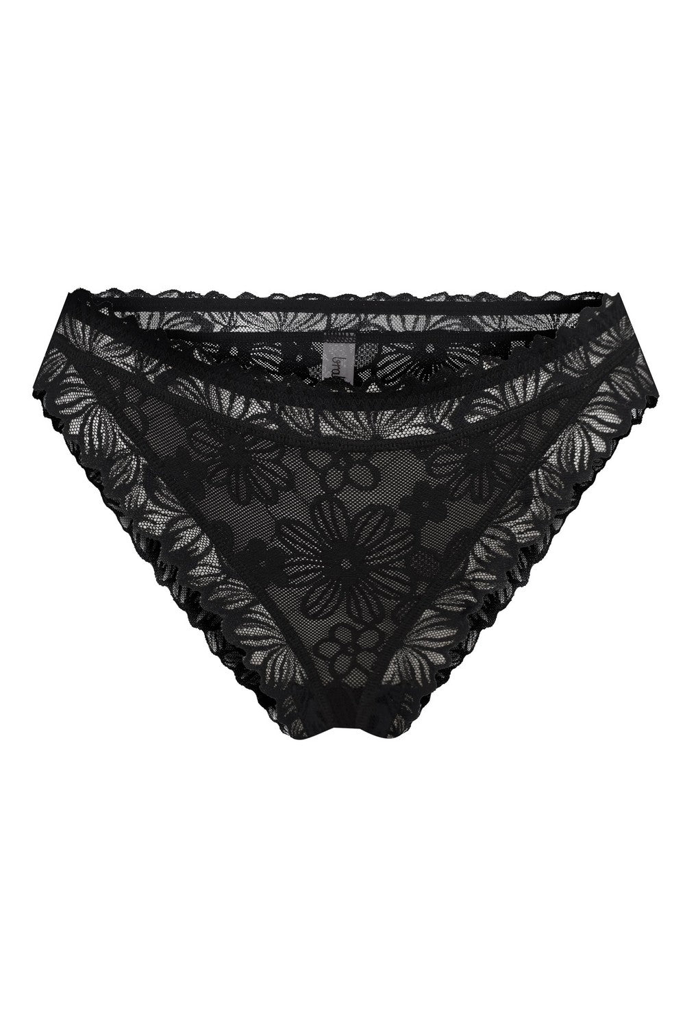 Трусики бразилиана из кружева SLZ27802004 black