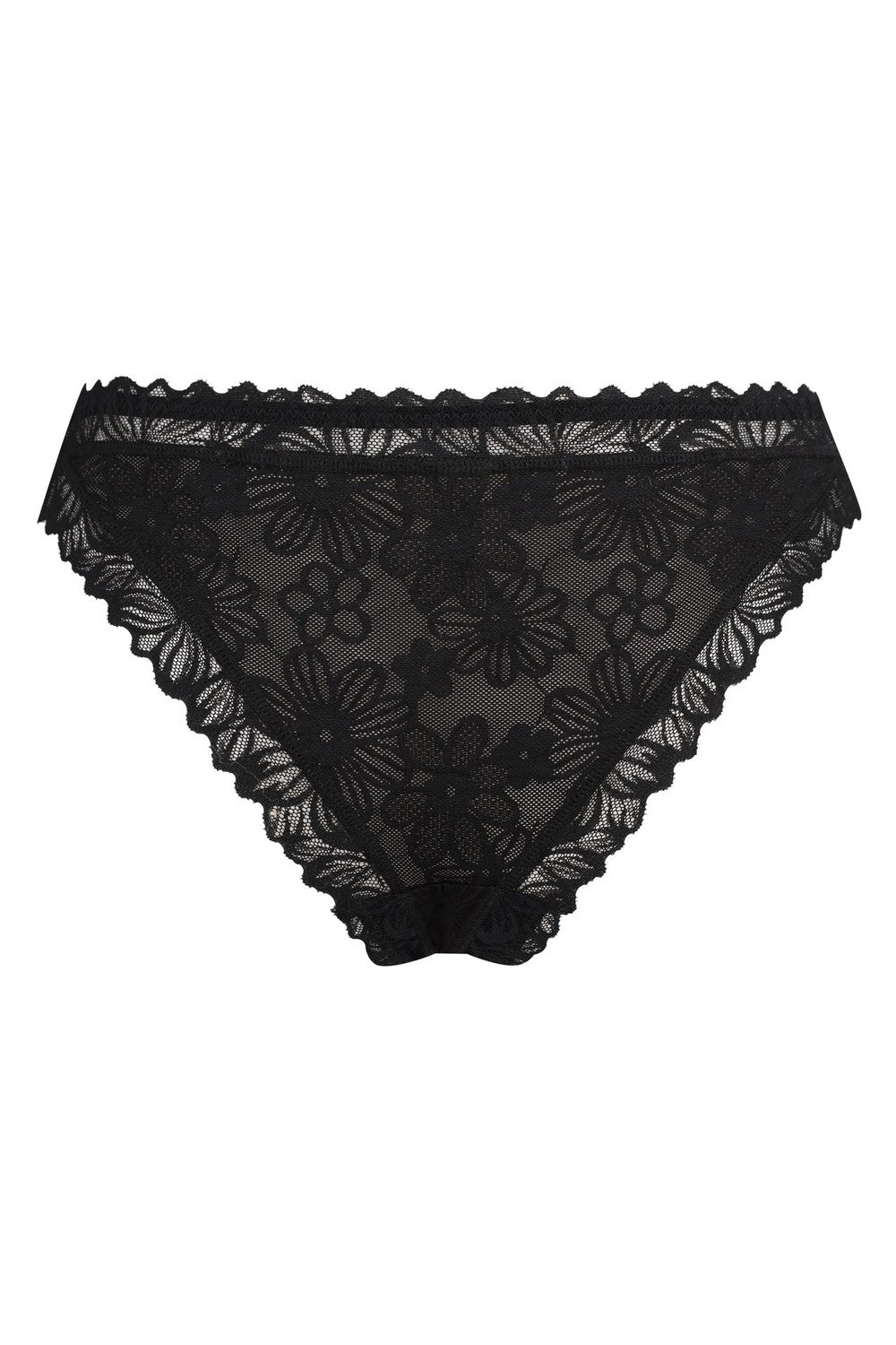 Трусики бразилиана из кружева SLZ27802004 black