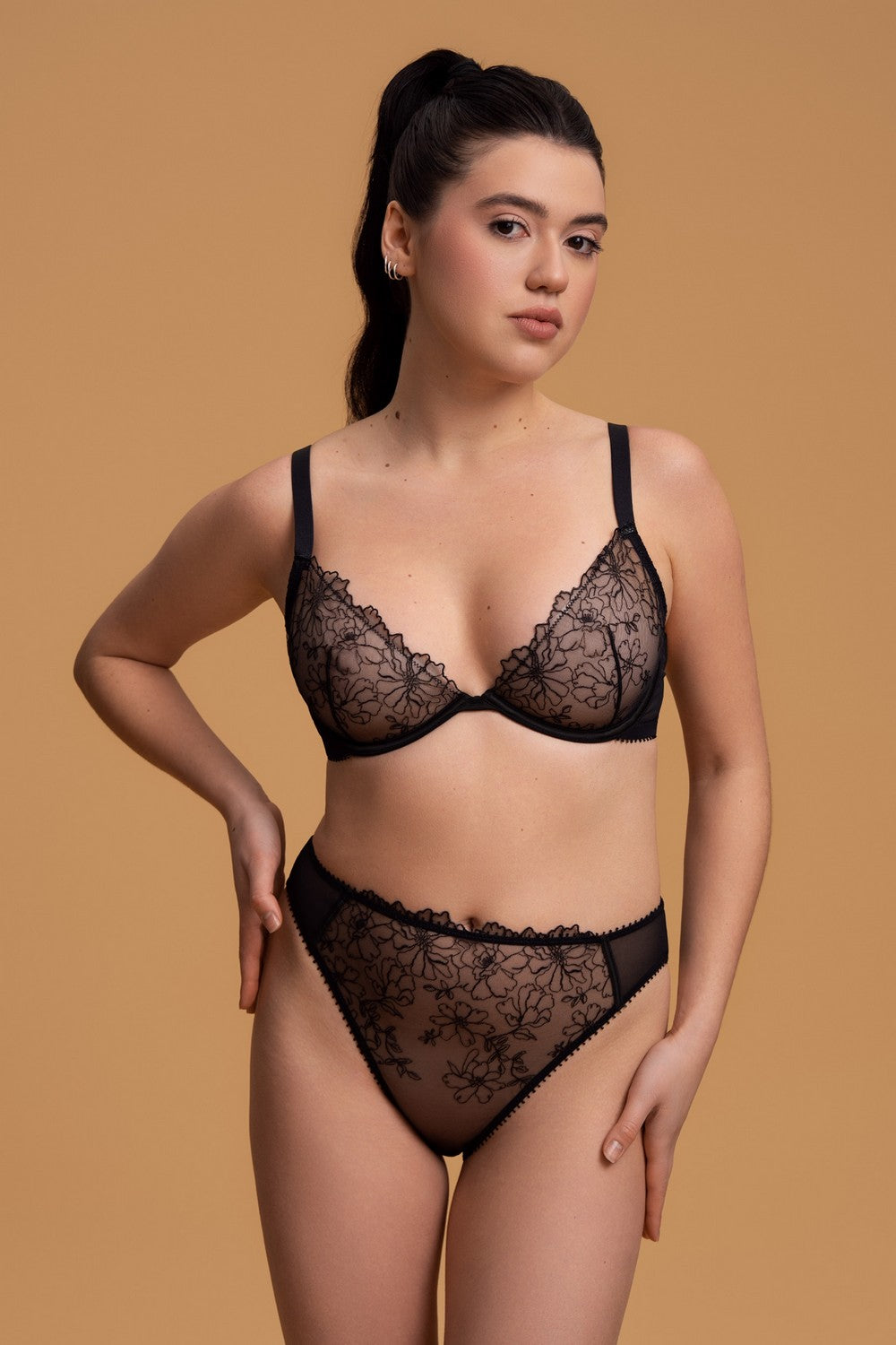 Мягкий бюстгальтер на косточках SLZ29101064 black