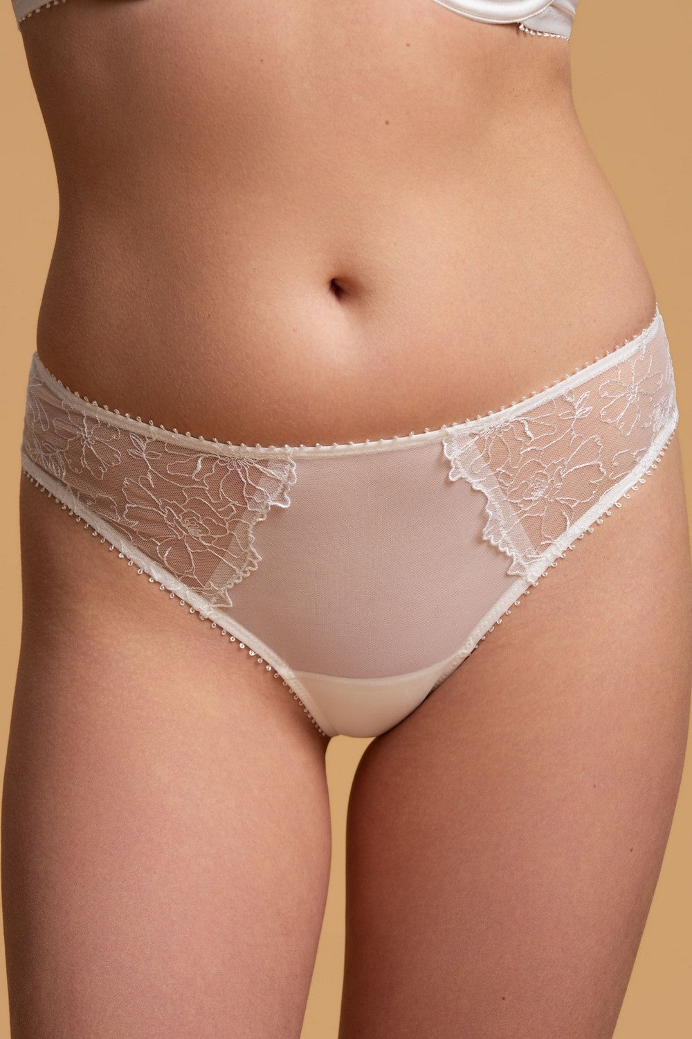 Трусики бразилиана из микросетки SLZ29102003 white