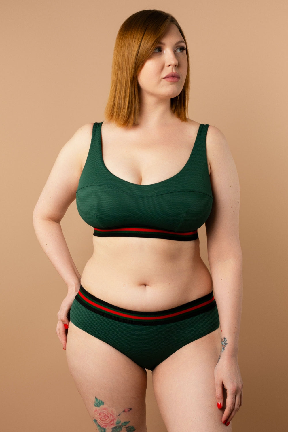 Купальный топ без косточек SO246806 green