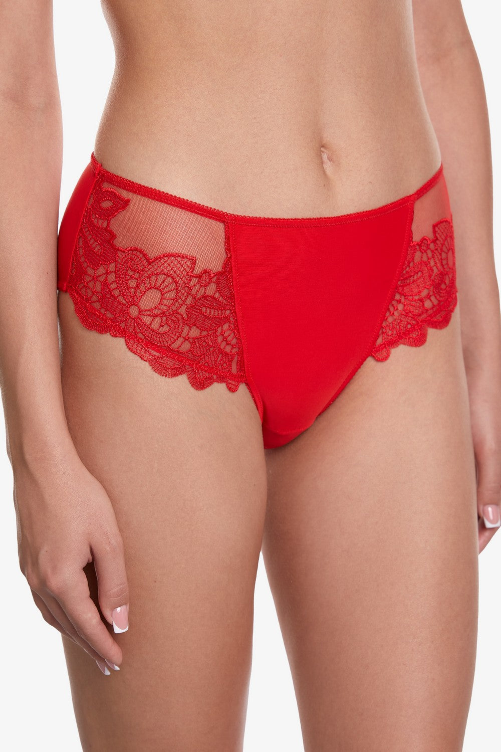 Трусики слип с вышивкой Бельведер Т179 red