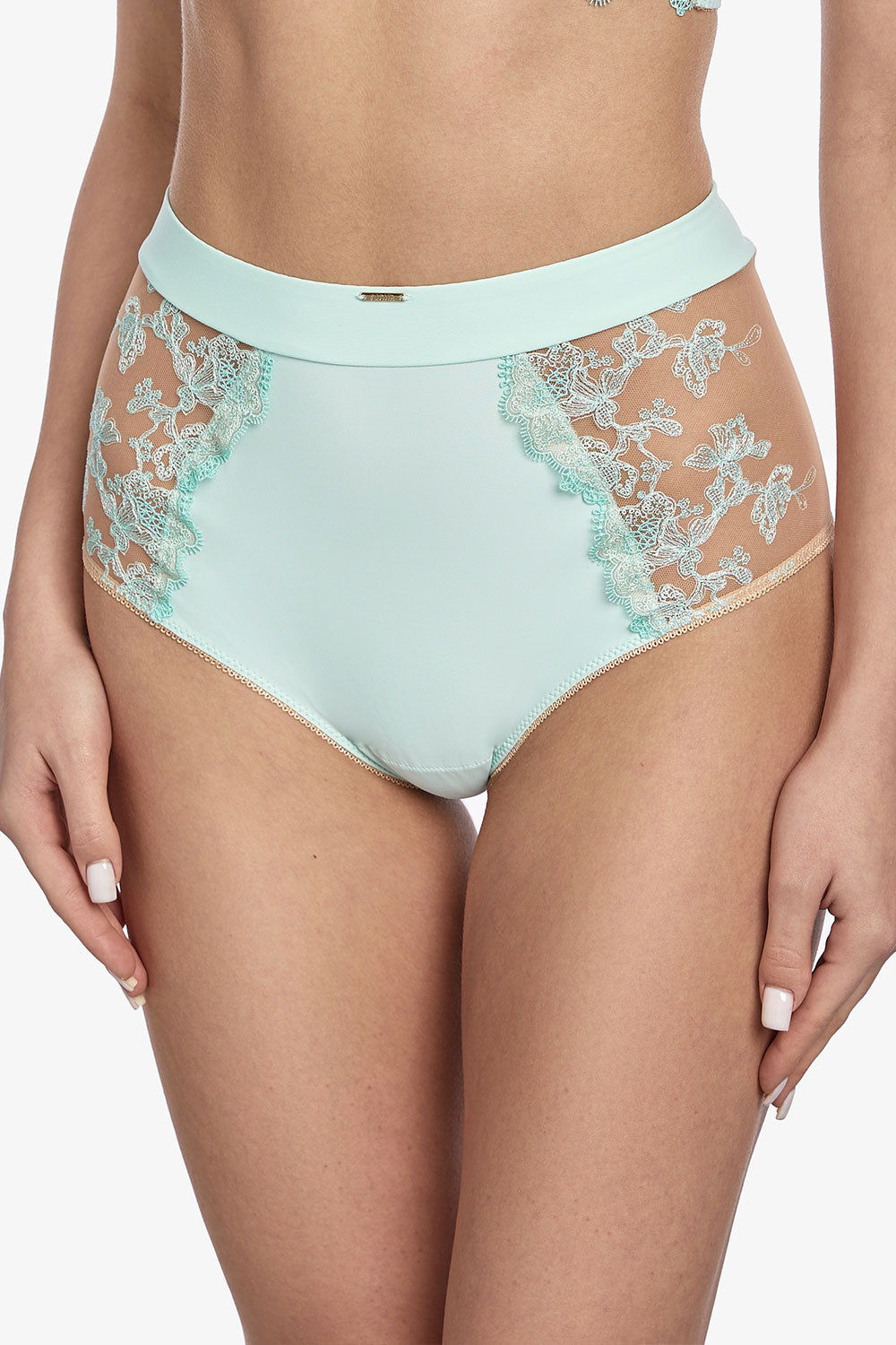 Высокие трусики слип Вайб T7 mint