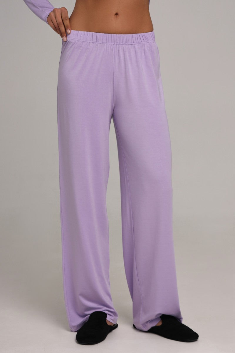 Пижамные брюки из микромодала 25120-2 lavender