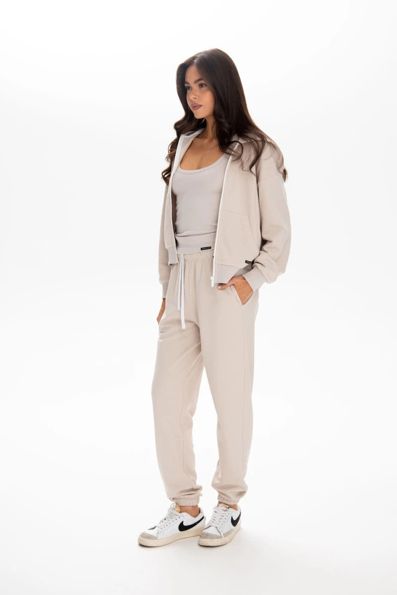 Спортивные флисовые джогеры Skims 25168 taupe