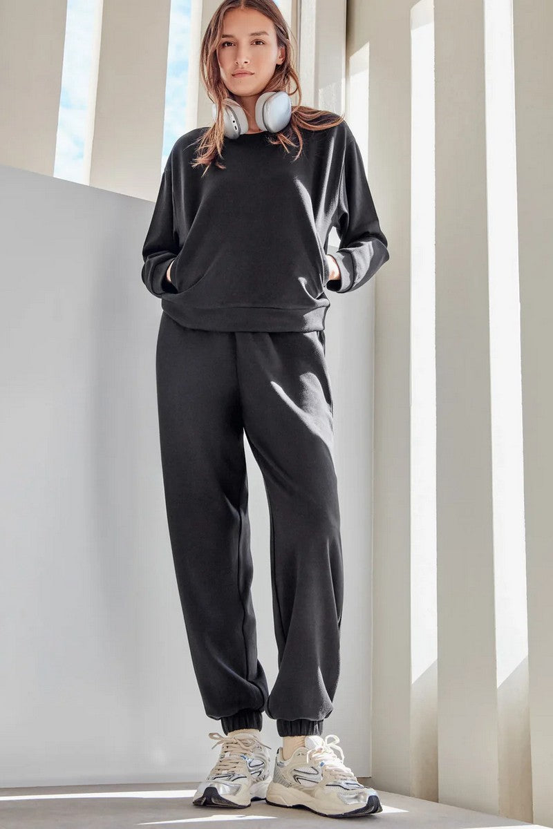 Трикотажные брюки-джоггеры 2/70005 black