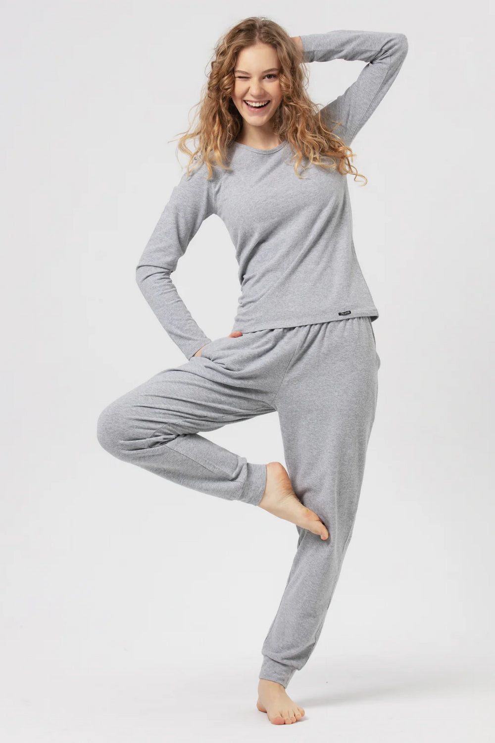 Трикотажные термобрюки LHE 729 1 Hot Touch light grey