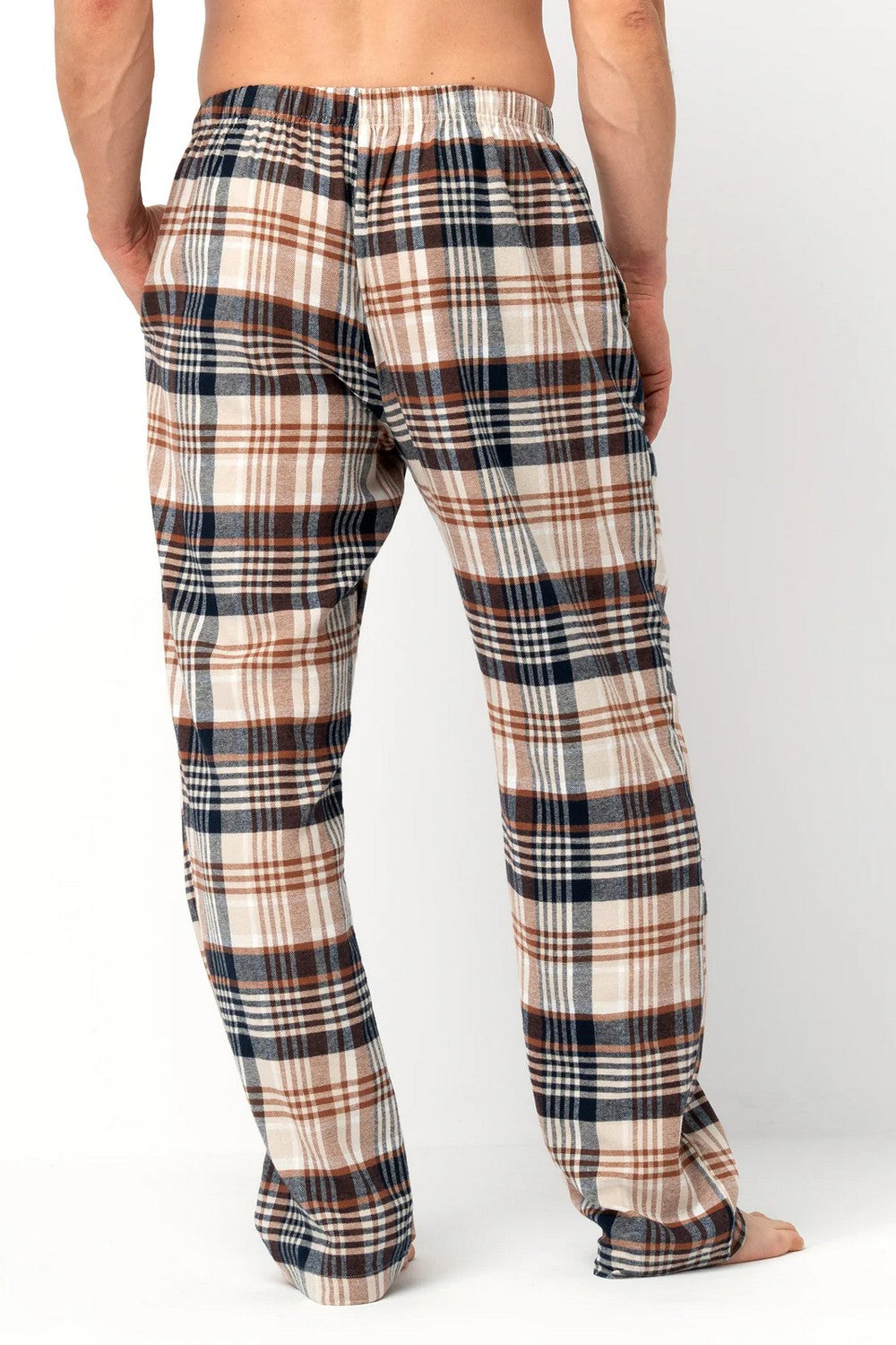 Мужские фланелевые брюки MHT 443 beige